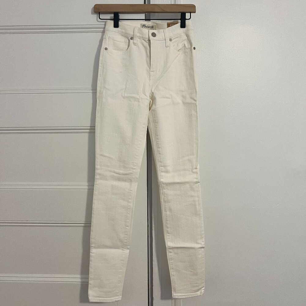 Madewell High-Rise Skinny Jeans in Off-White